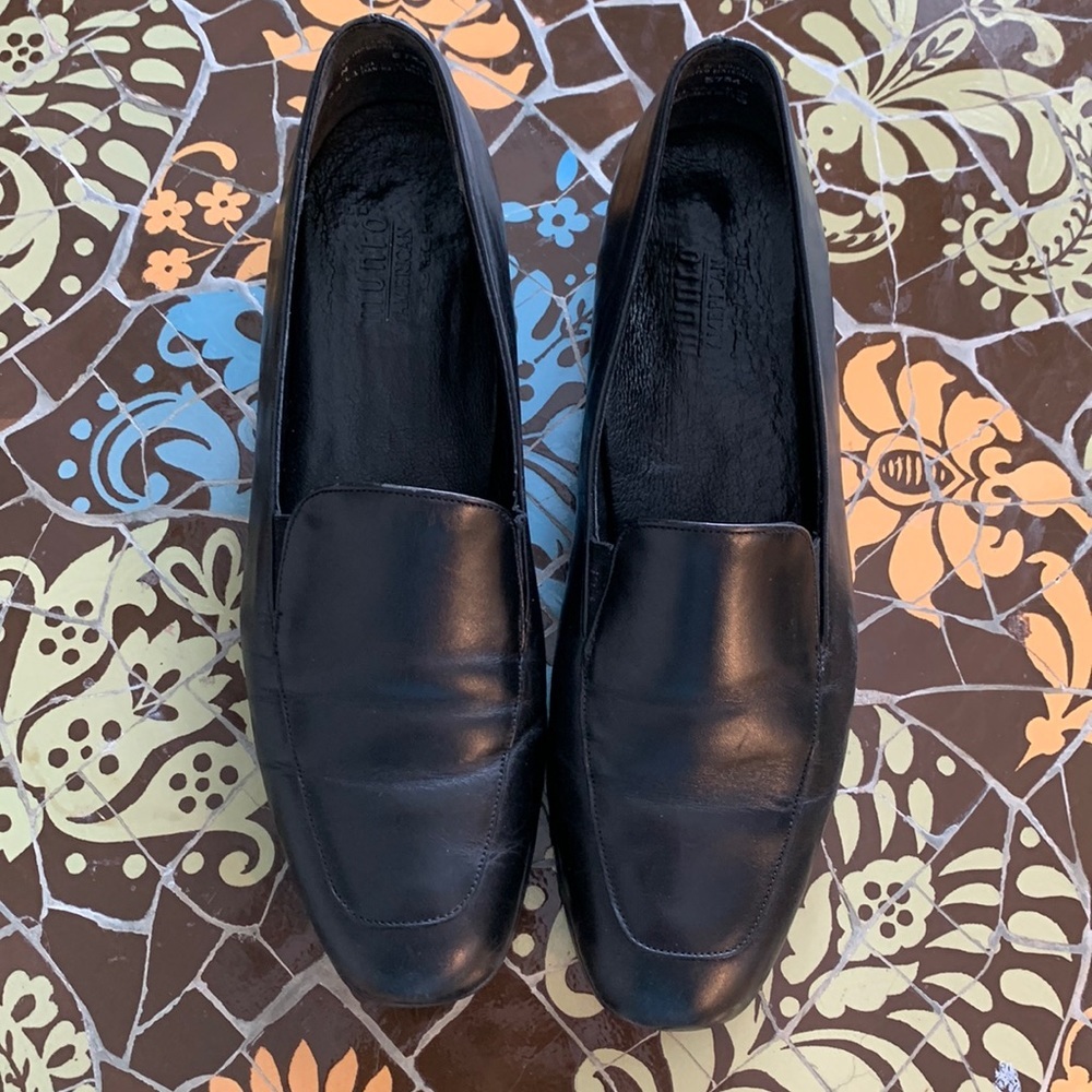 MUNRO Leather Loafers Rubber Sole Sz:9.5 N